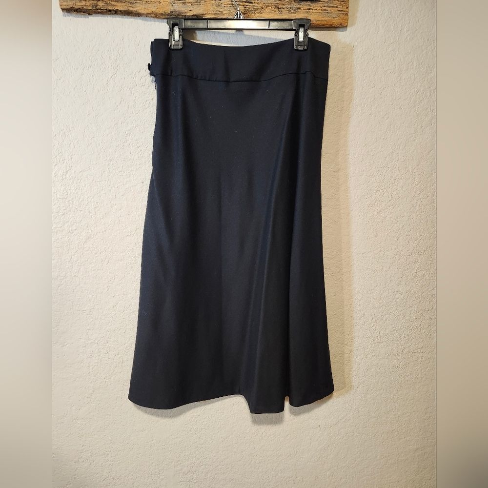 Talbots Classic Black A LINE Wool SKIRT